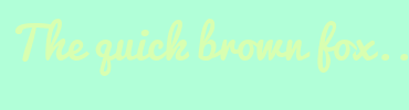 Image with Font Color D8FFB1 and Background Color B1FFD8